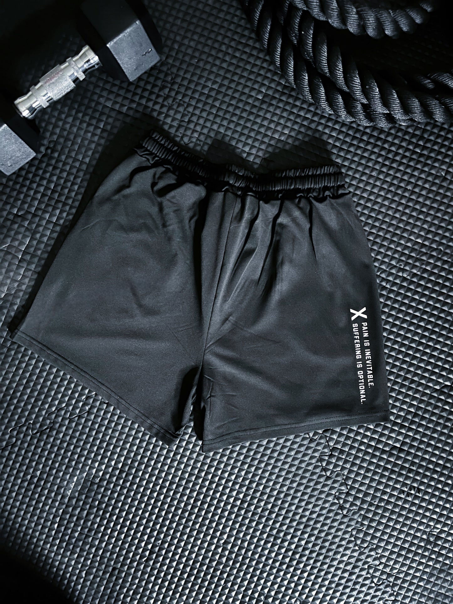 [Suffering is Optional] workout shorts